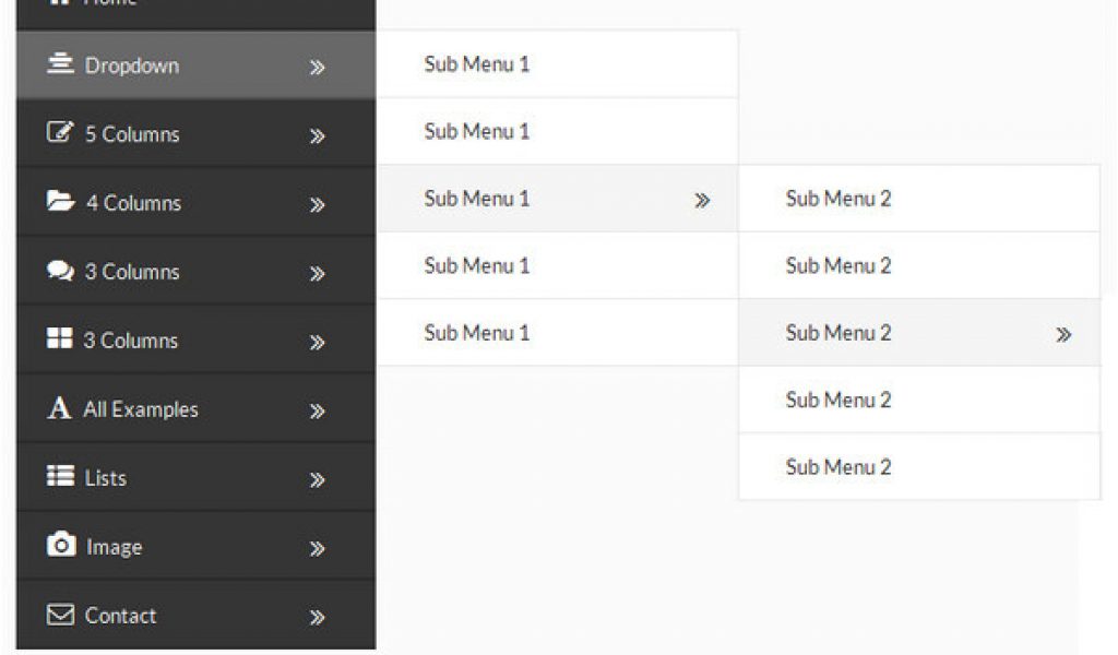 Html Vertical Menu Templates 16 Best HTML5 Css3 Jquery Dropdown Menus
