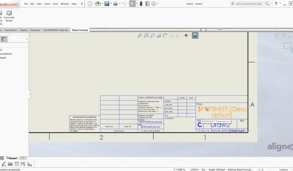 Solidworks Drawing Template Tutorial How to Create Drawing Templates