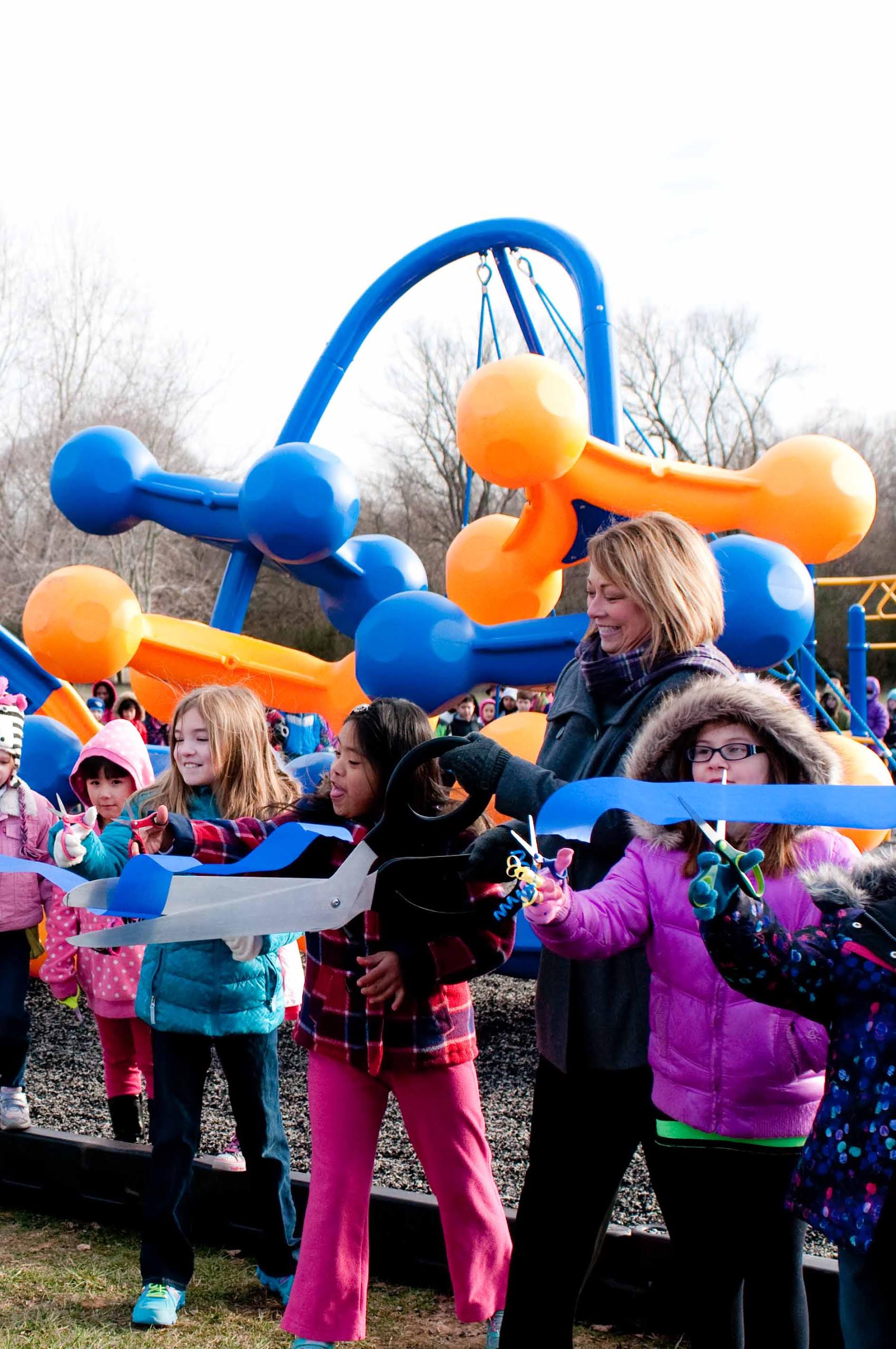 Community Effort Installs New Playground at Moore Elementary