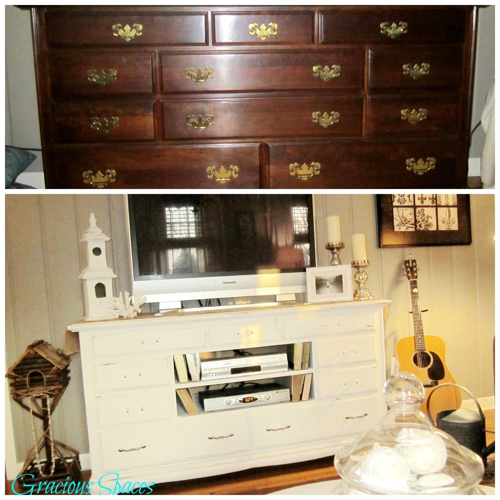 Upcycled 80's Dresser Turned Media Center Williamson Source