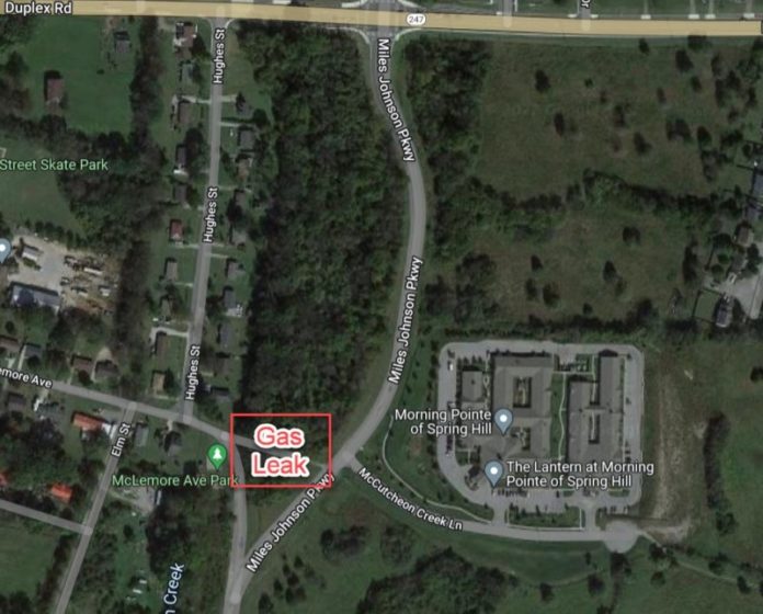 UPDATED Gas Leak in Spring Hill in Area of McLemore Ave and Old Kedron