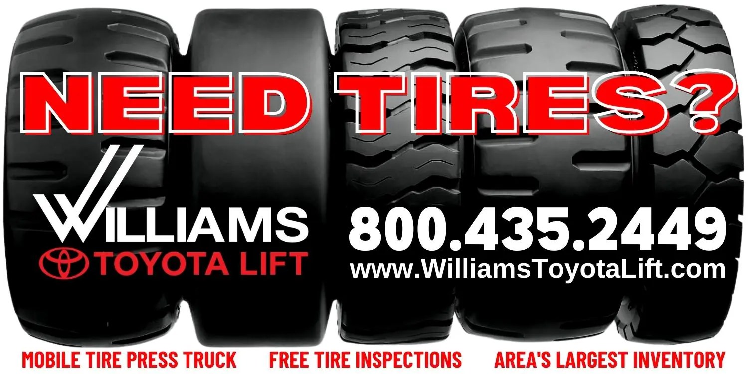 Tire Request Form New, Used Forklifts in Ohio. Williams Toyota Lift