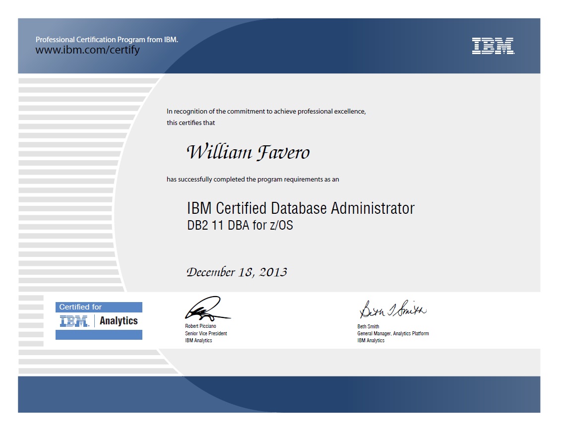 pagew7 Personal Certifications