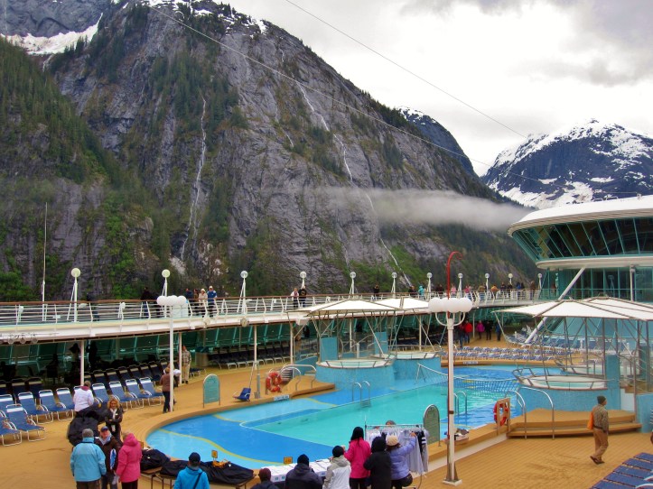 Dawes Glacier Rhapsody of the Seas Observatory Wake and Wander
