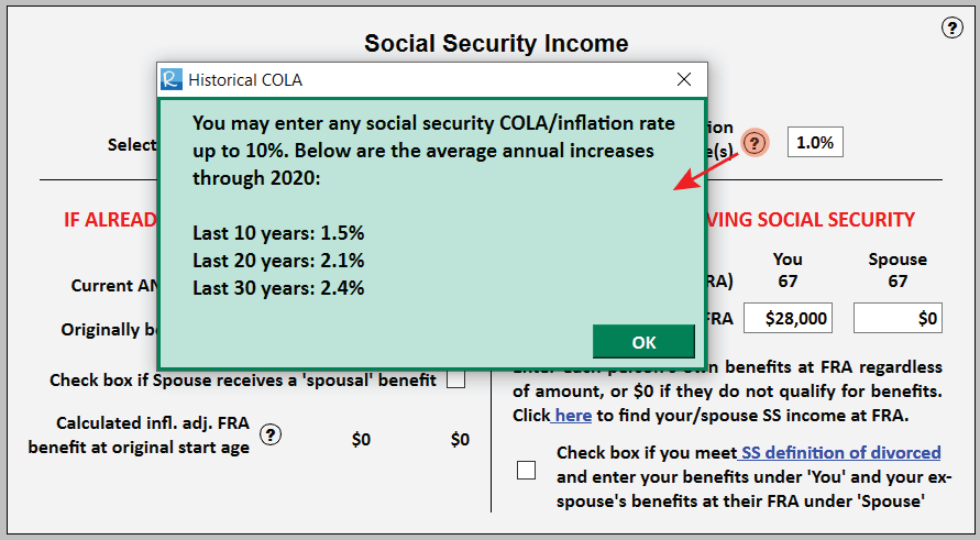 Features — Relax Retirement Calculator