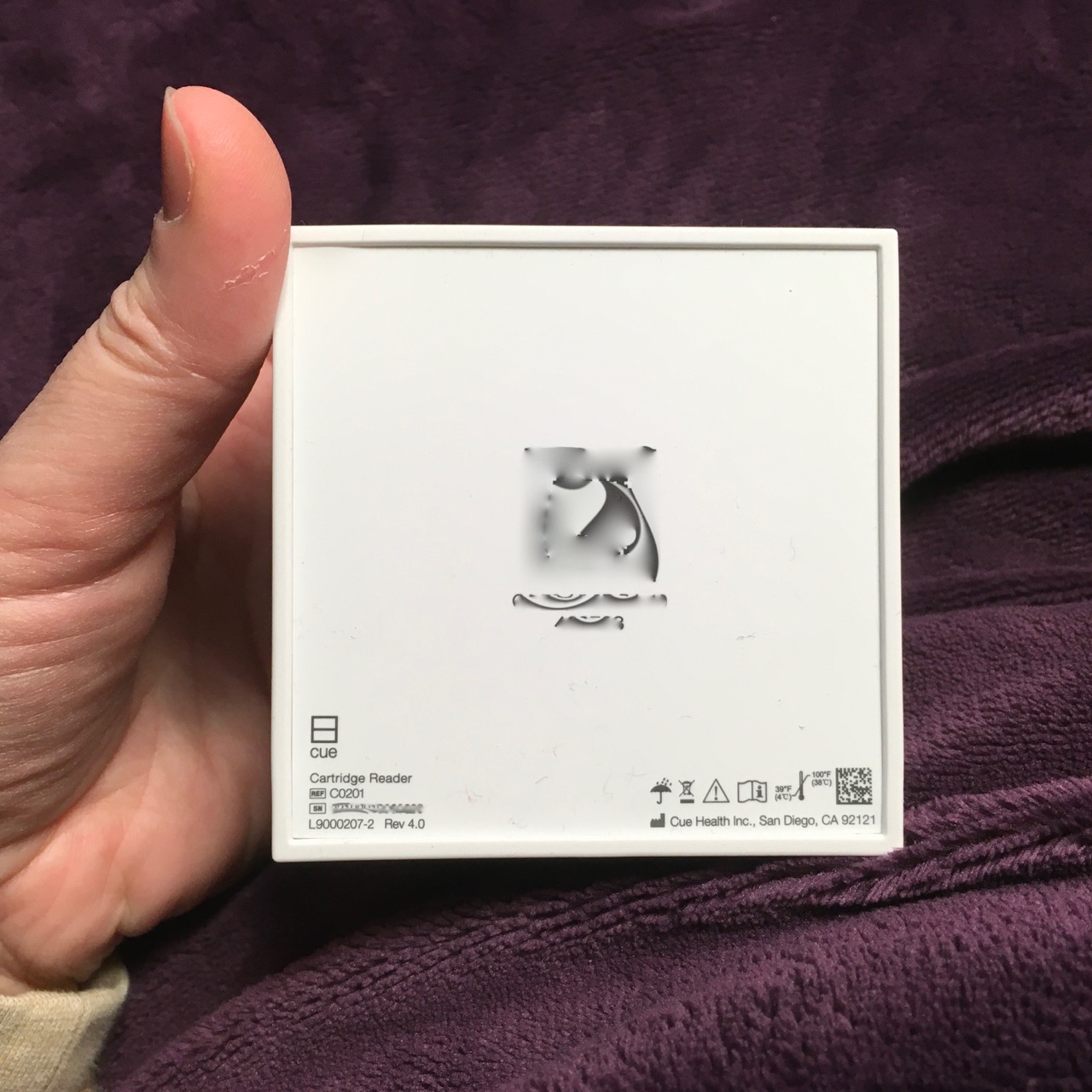 Cue Cartridge Reader test device bottom Really Wonderful Things