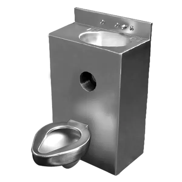 Offset Toilet Bowl on a 20" Wide Combination Unit Willoughby Industries
