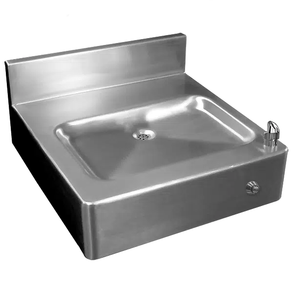 Stainless Steel HandicapADA Compliant Rear Mounted Drinking Fountain