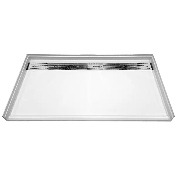 30x60 Rollin Shower Base with Rear Trench Drain