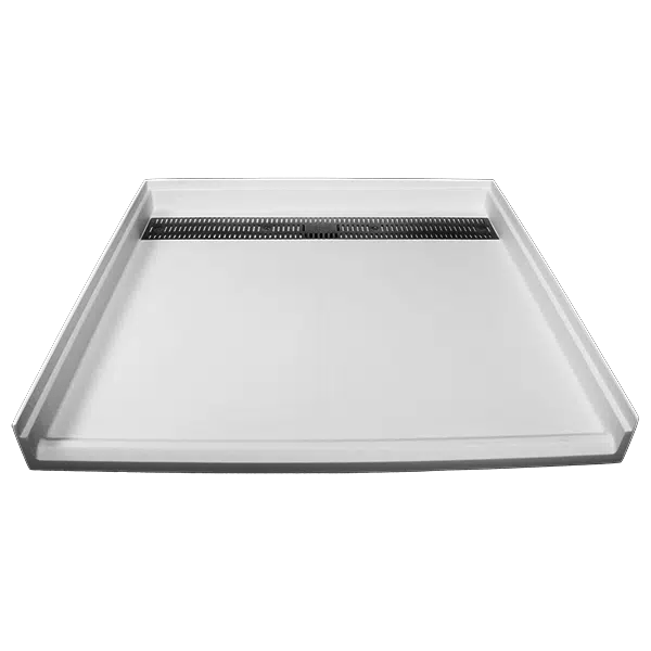36x36 Transfer Shower Base with Rear Trench Drain