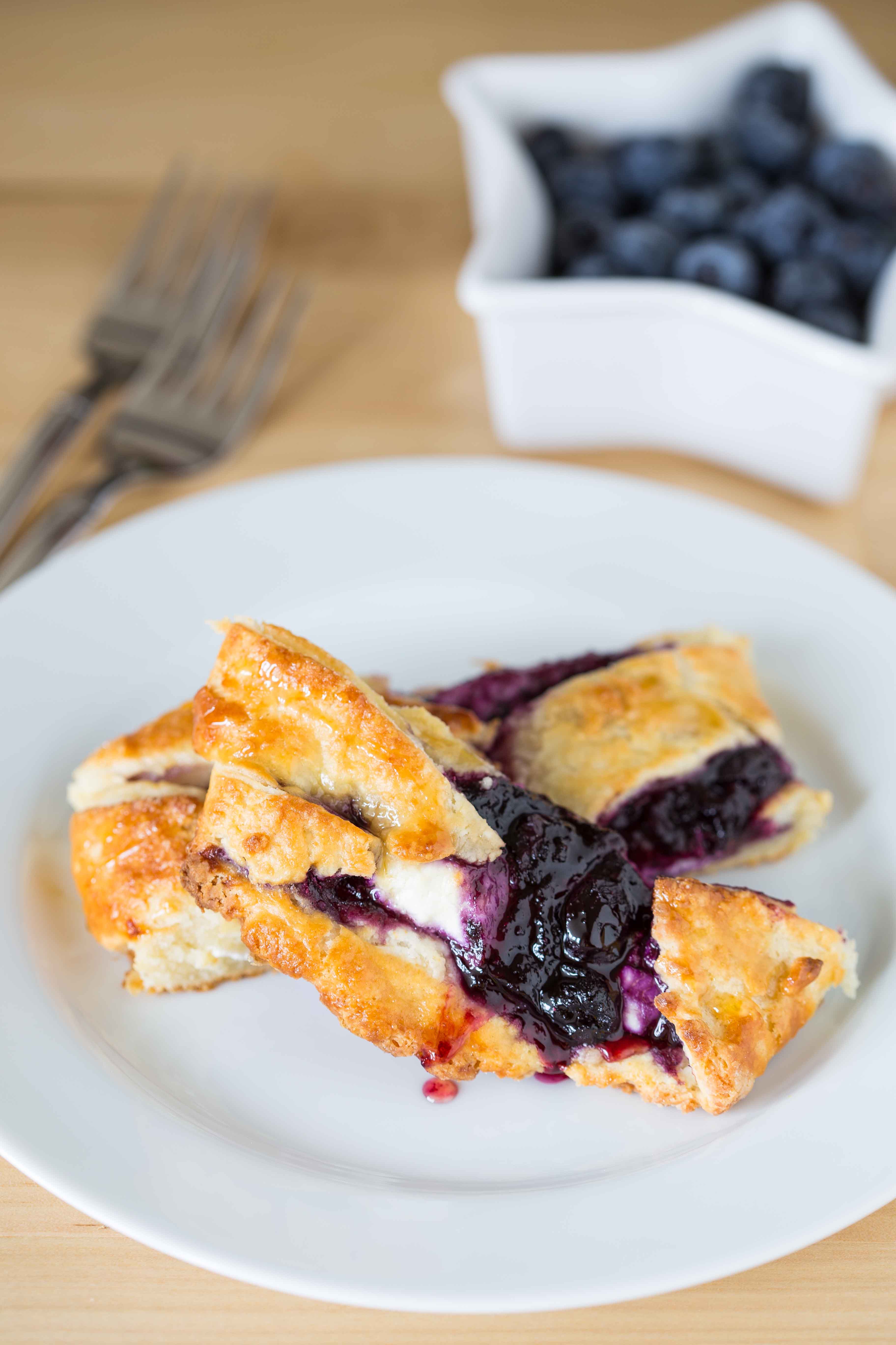 Blueberry Goat Cheese Pastry Braid Willow Bird Baking