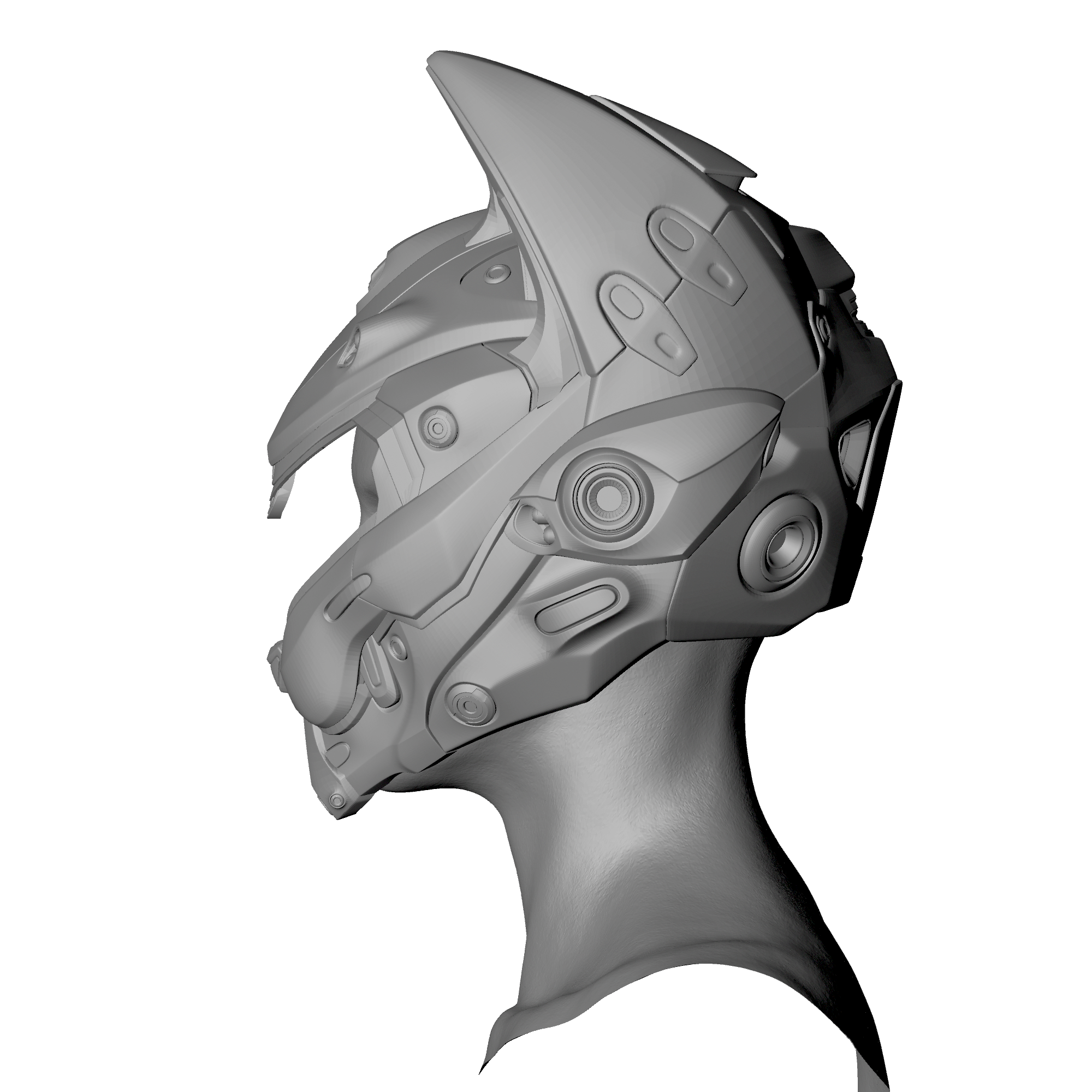 STL models helm for Yui Spec Ops Cat soldier Willow Creative