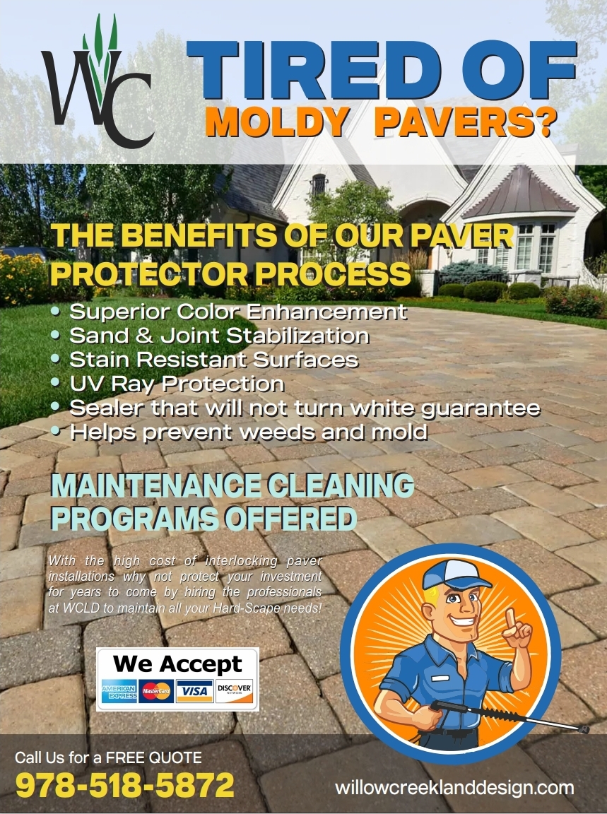 Paver Cleaning and Sealing Willow Creek Land Design LLC