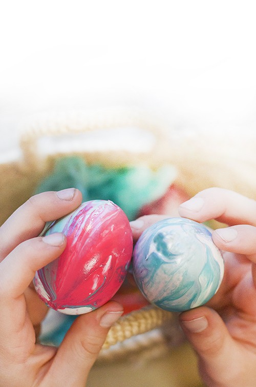 How to Make Marbleized Easter Eggs Willowday