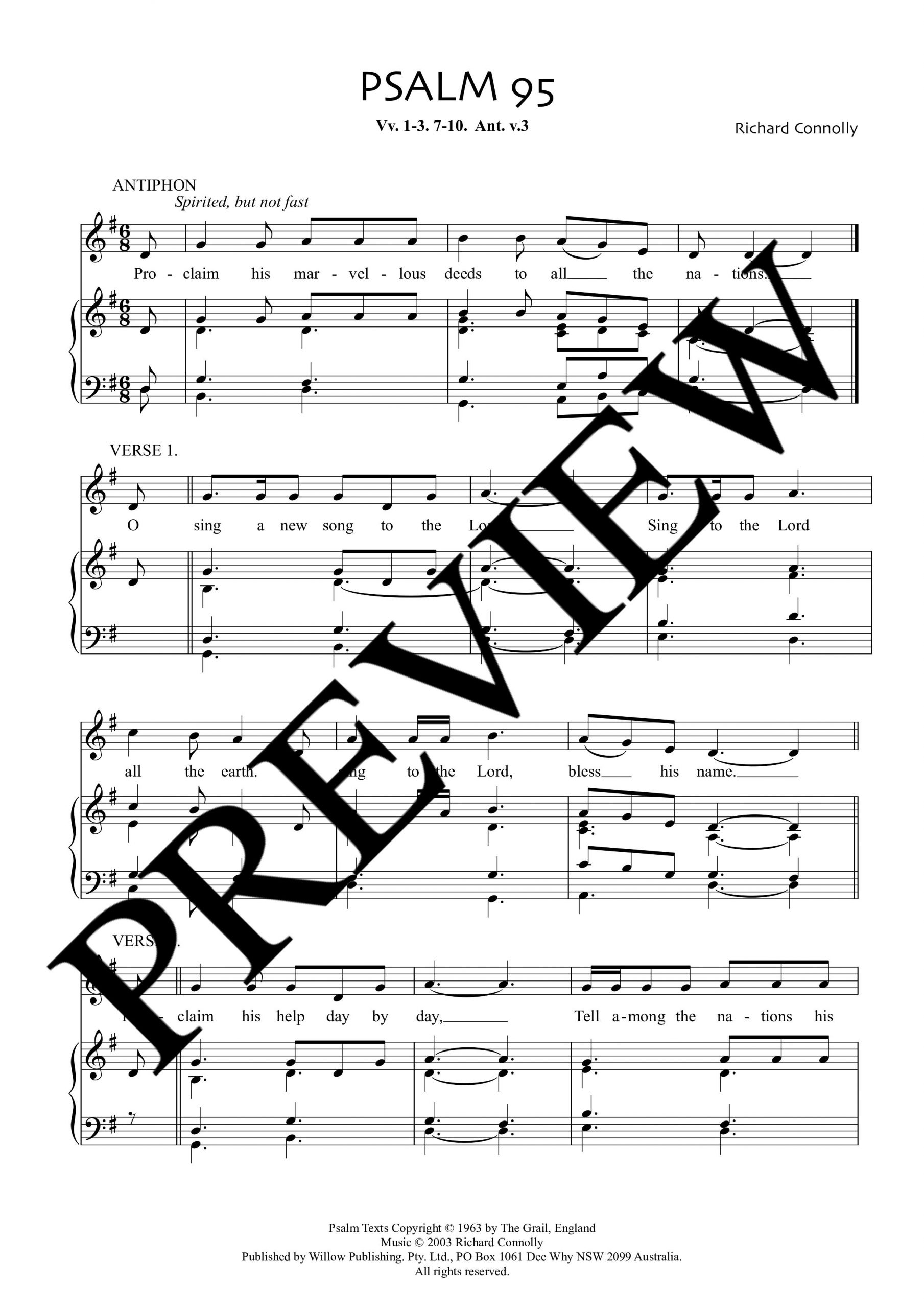 Psalm 95 Willow Publishing