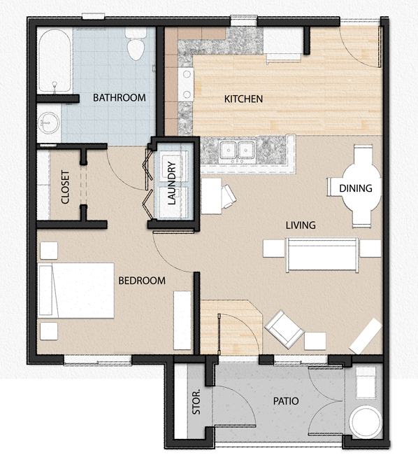 Floor Plans Willow Springs Senior Apartments Affordable Housing in Willows, California