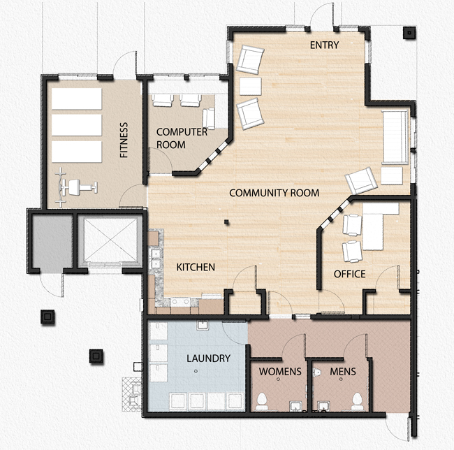 Floor Plans Willow Springs Senior Apartments Affordable Housing in Willows, California