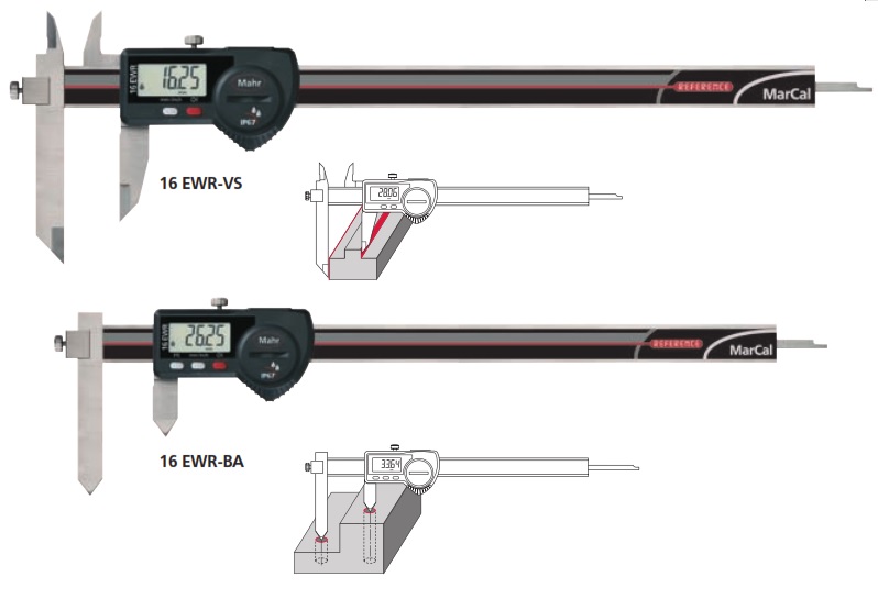 Mahr OffSet Calipers 16 EWRBA ,16 EWRVS & 16 EWRiBA ,16 EWRiVS