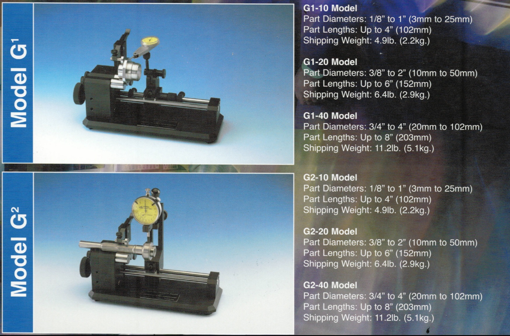 Universal Concentricity Gage Model G Side or Vertical Checker Gage