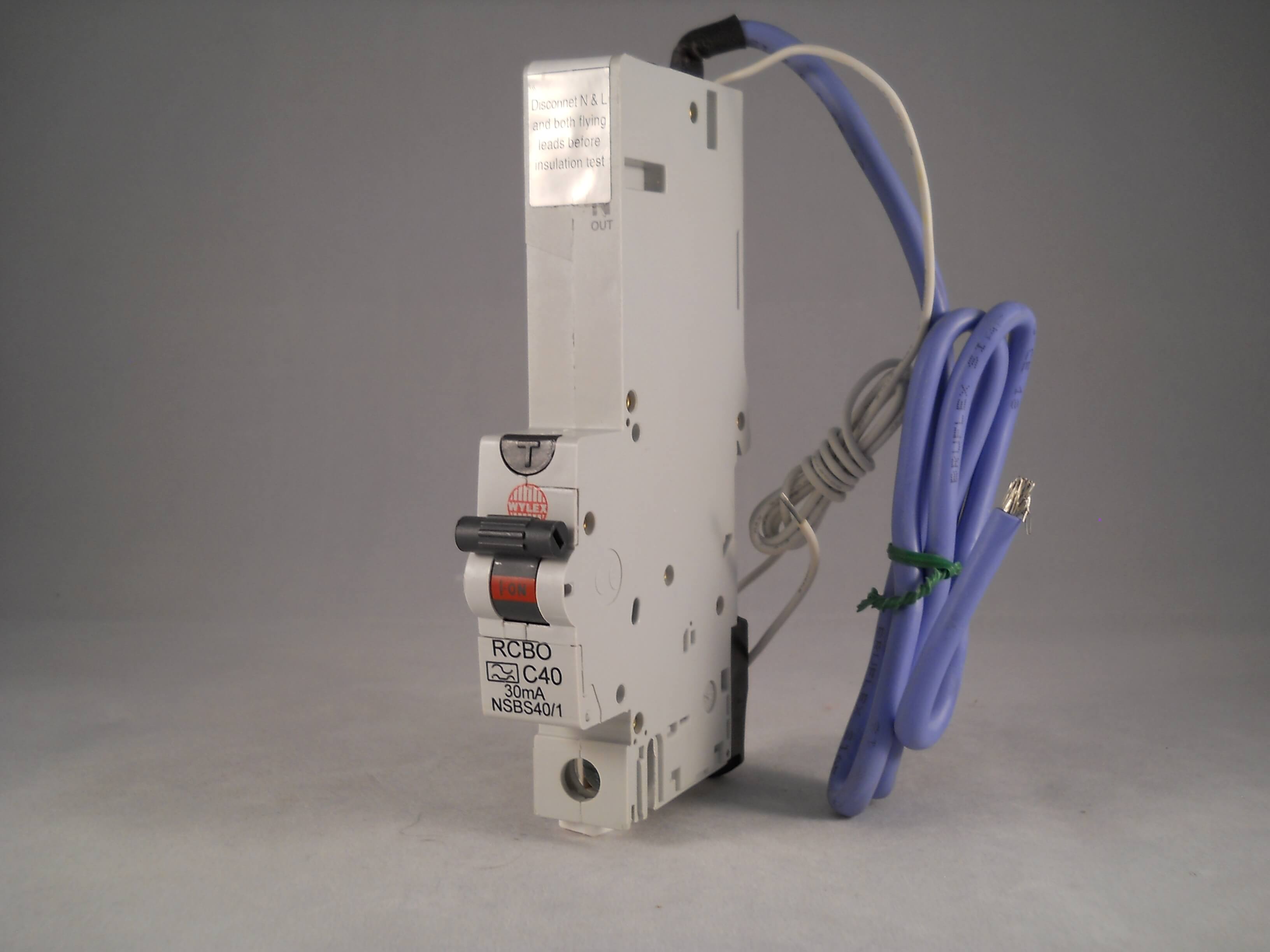 Wylex RCBO 40 Amp 30mA Type C 40A NH Range C40 NSBS40/1 NEW Willrose