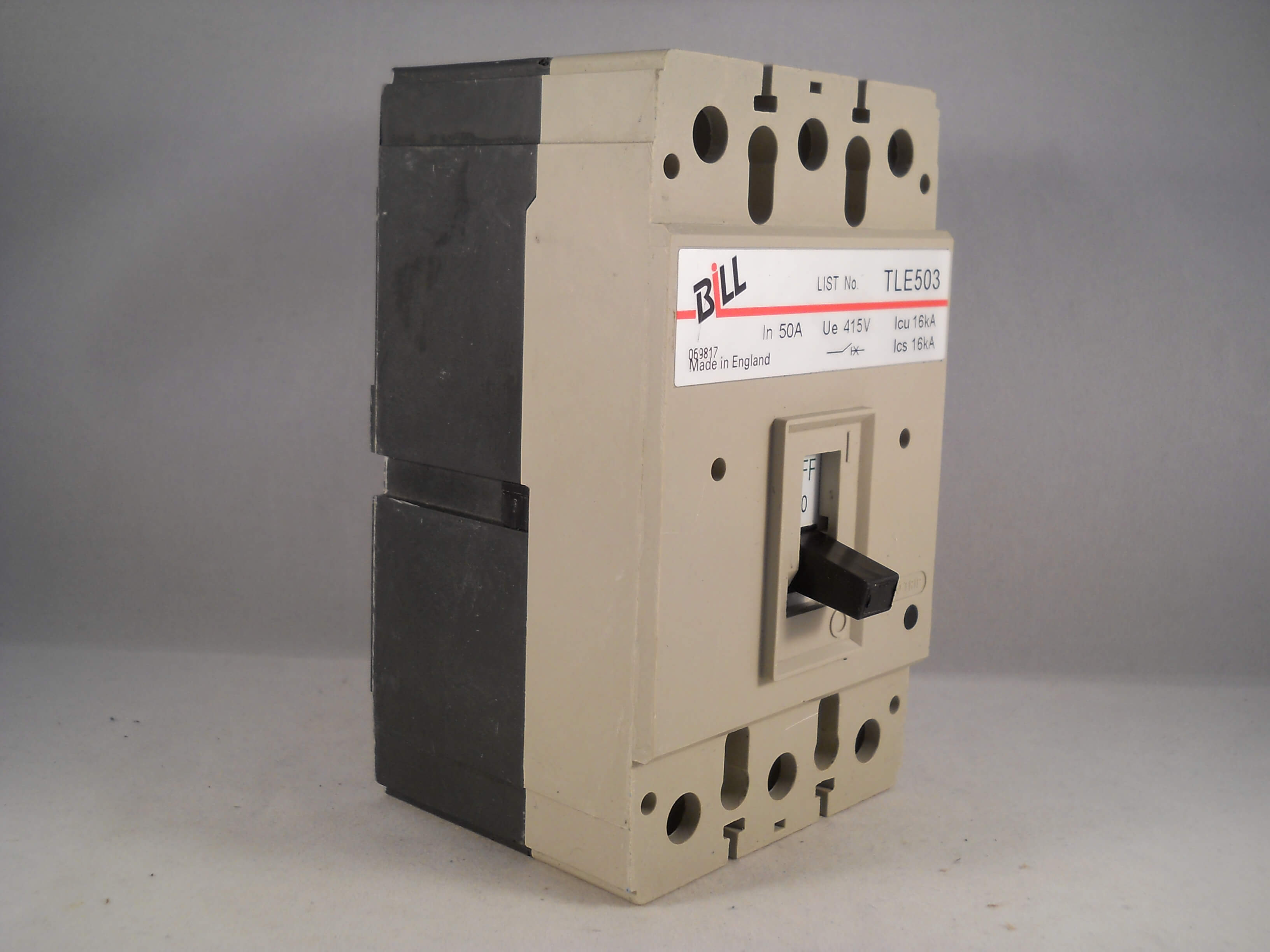 Bill MCCB 50 Amp Triple Pole 50A 3 Phase Breaker Memshield 2 MEL503