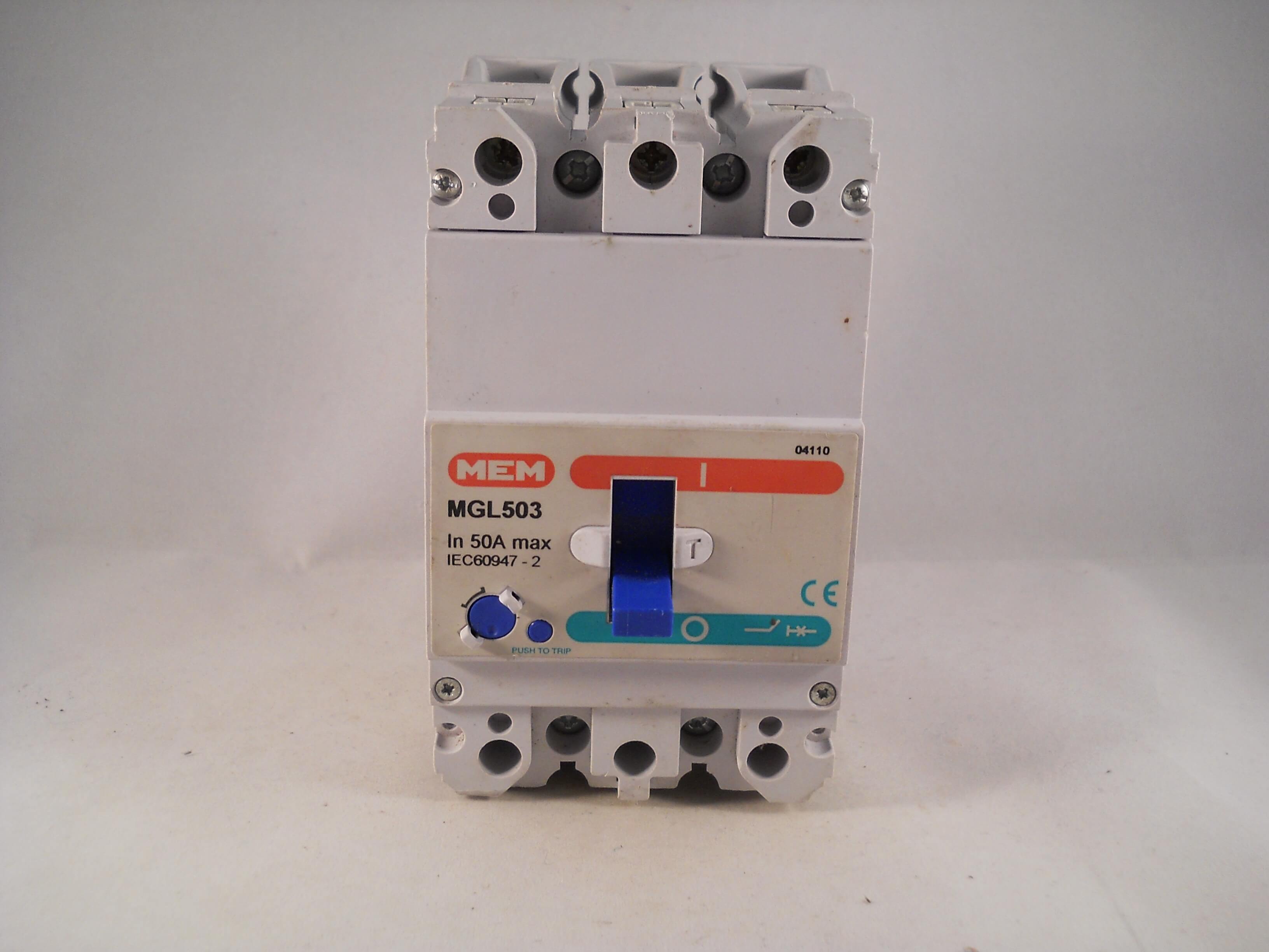 MEM MCCB 50 Amp Triple Pole 50A 3 Phase Breaker Bill TLG503 Memshield 2