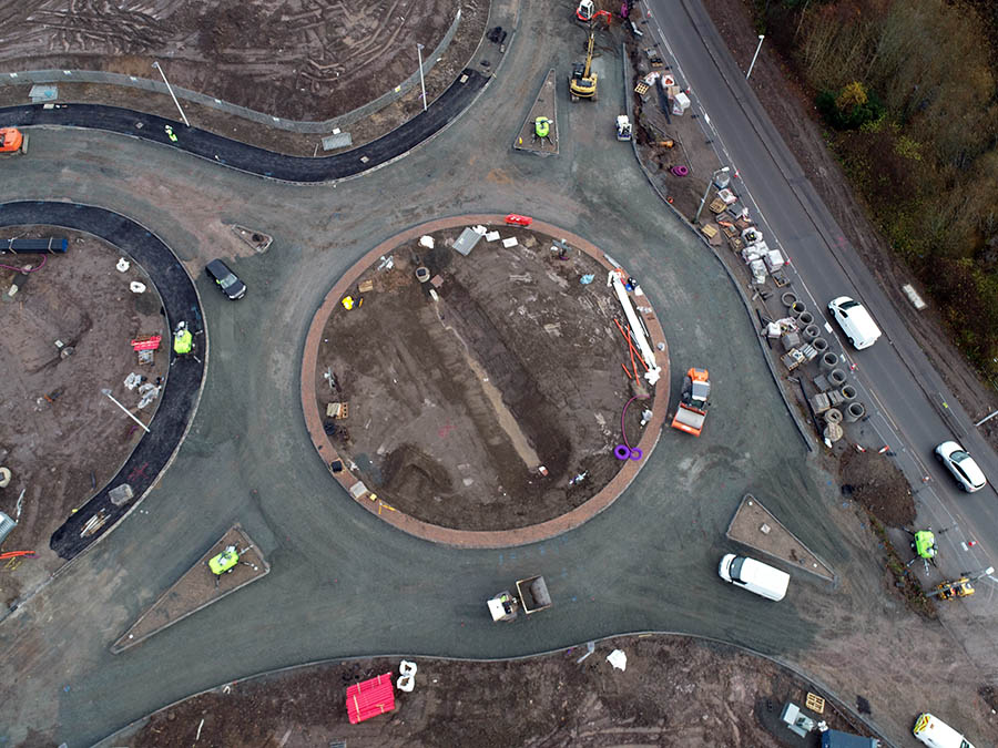 Westburn Road Roundabout, Cambuslang Wills Bros