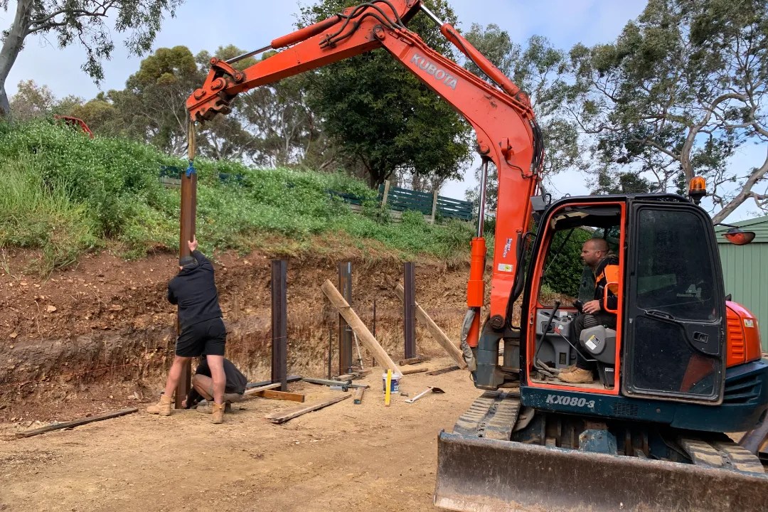Retaining Walls Adelaide Hills Willunga Earthmoving