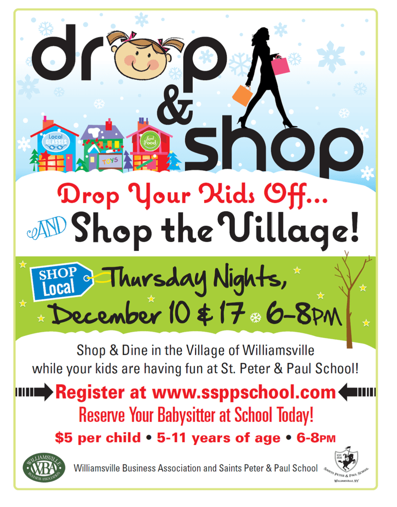 Drop & Shop! Williamsville Business Association