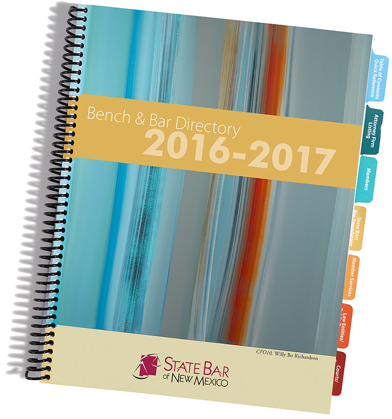 New Mexico Bar Directory Cover WILLY BO RICHARDSON