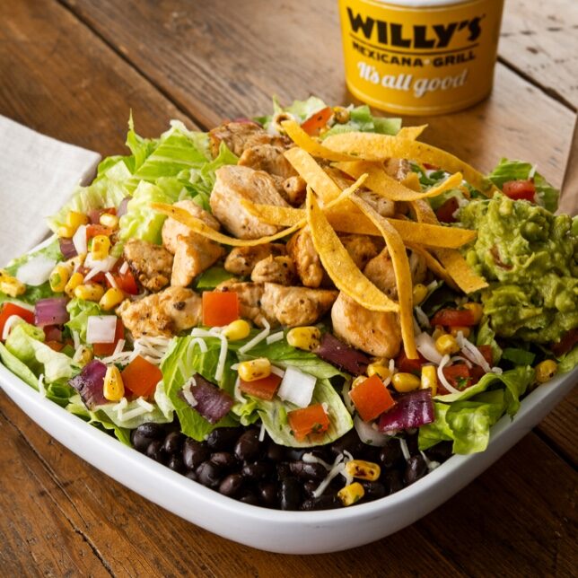 Willy's Mexican Restaurant Menu Burritos, Tacos, & Nachos