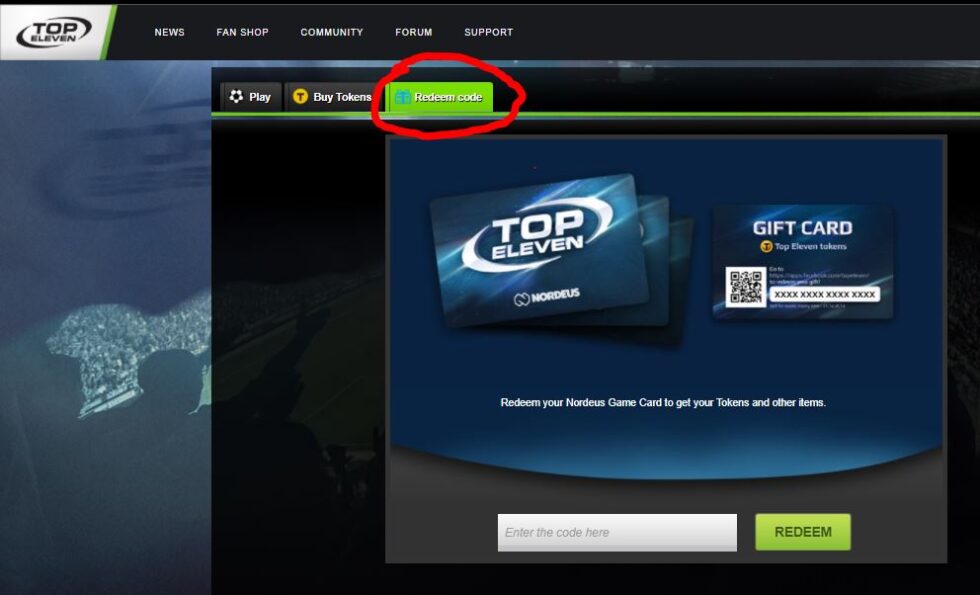 Top Eleven Redeem Codes Top Eleven Gift card Wilson