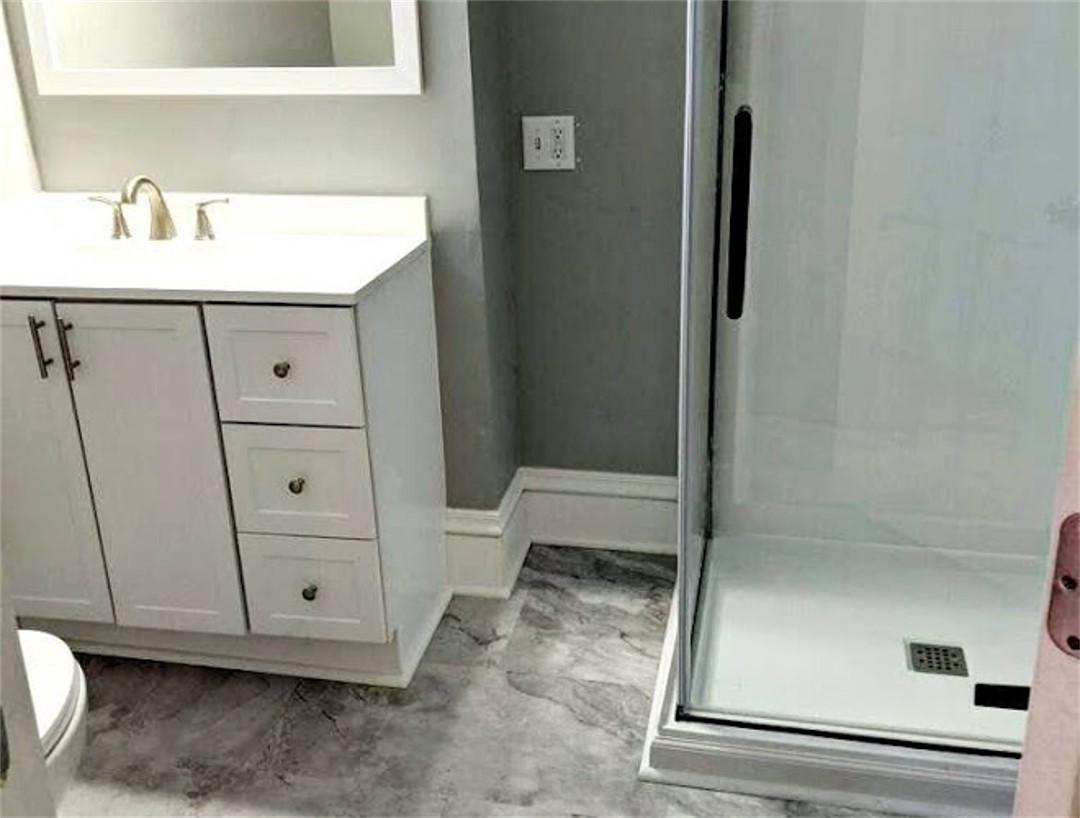 Bathroom update Wilson Construction