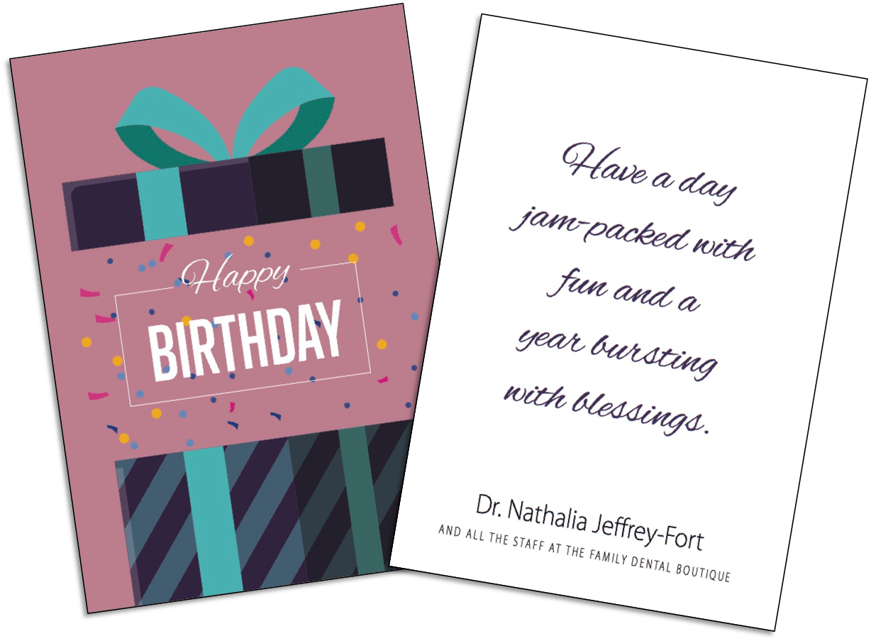 Birthday Card Samples Wilson Printing USA