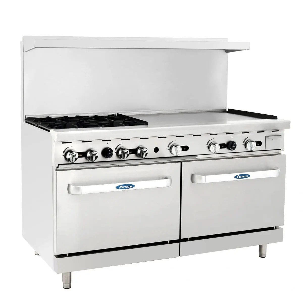 Atosa AGR4B36G 60" Gas Range with (4) Burners and 36" Griddle Wilson