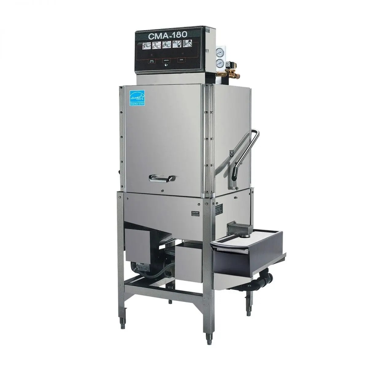 CMA Dishmachines CMA180SB High Temp StraightThru Dishwasher with Built In Chemical Pumps