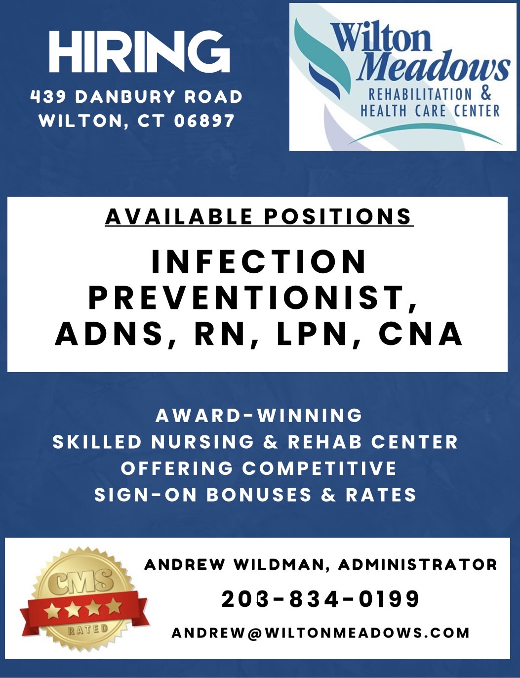 Healthcare Careers in Wilton CT Competitive Rates & Bonuses