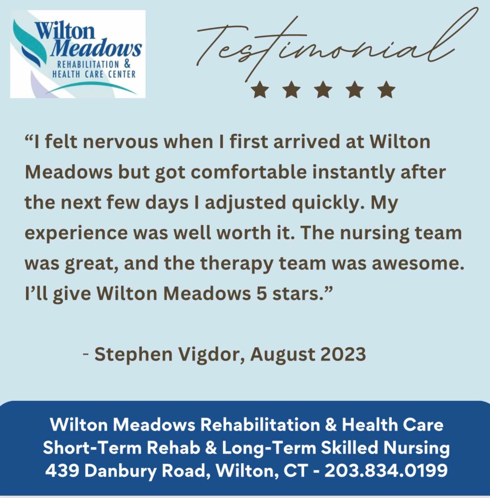 Awards & Testimonials Wilton Meadows