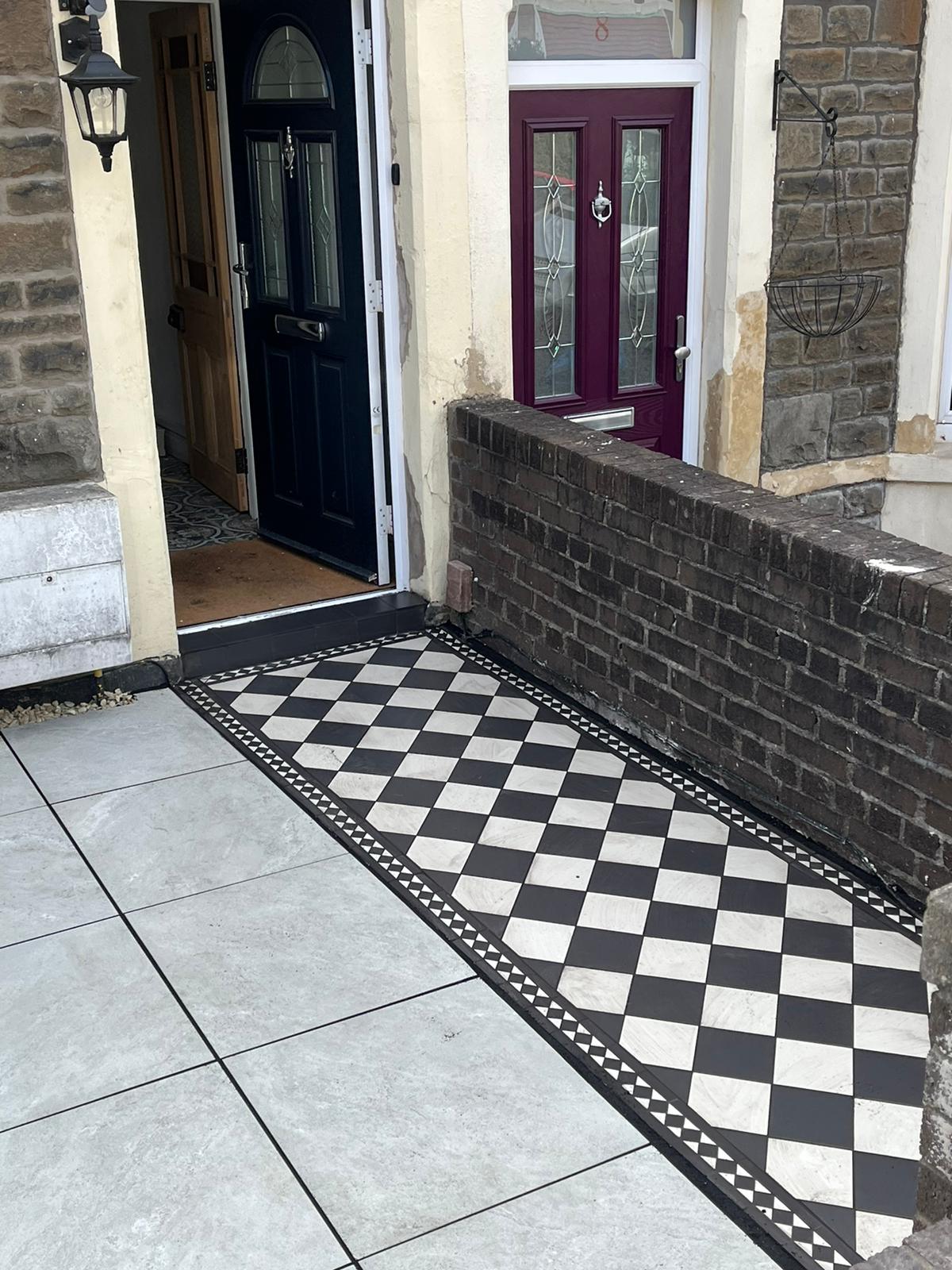 External Porcelain Tiling C & K Landscaping Paving Contractor