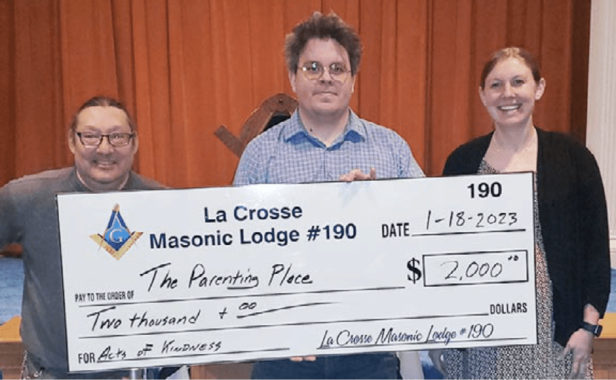 La Crosse Masonic Lodge Makes 6,000 Community Impact! Wisconsin