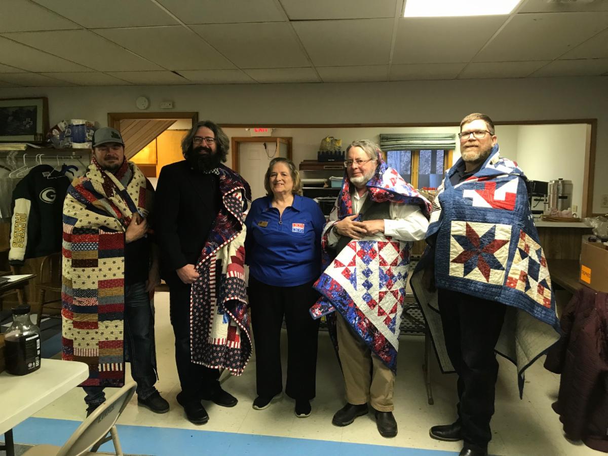 Quilts for Valor Enfold Potosi's Brothers in Love Wisconsin Freemasons
