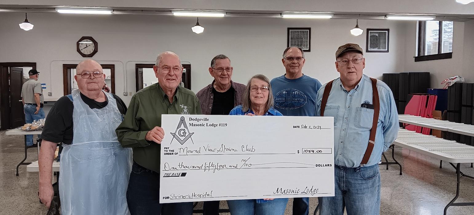 Dodgeville Freemasons' pasty sales raise 1095 for Shriners Children's