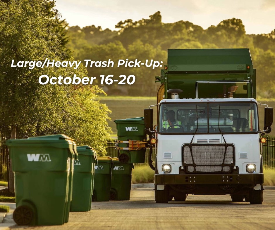 City of La Porte First ever large/heavy Trash PickUp with WM will
