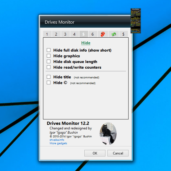 Drives Monitor Windows 10 Gadget Win10Gadgets