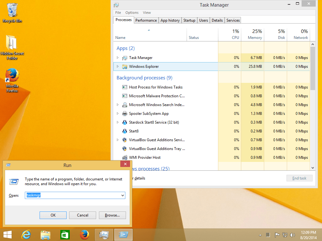 All ways to open Task Manager in Windows 8.1 and Windows 8