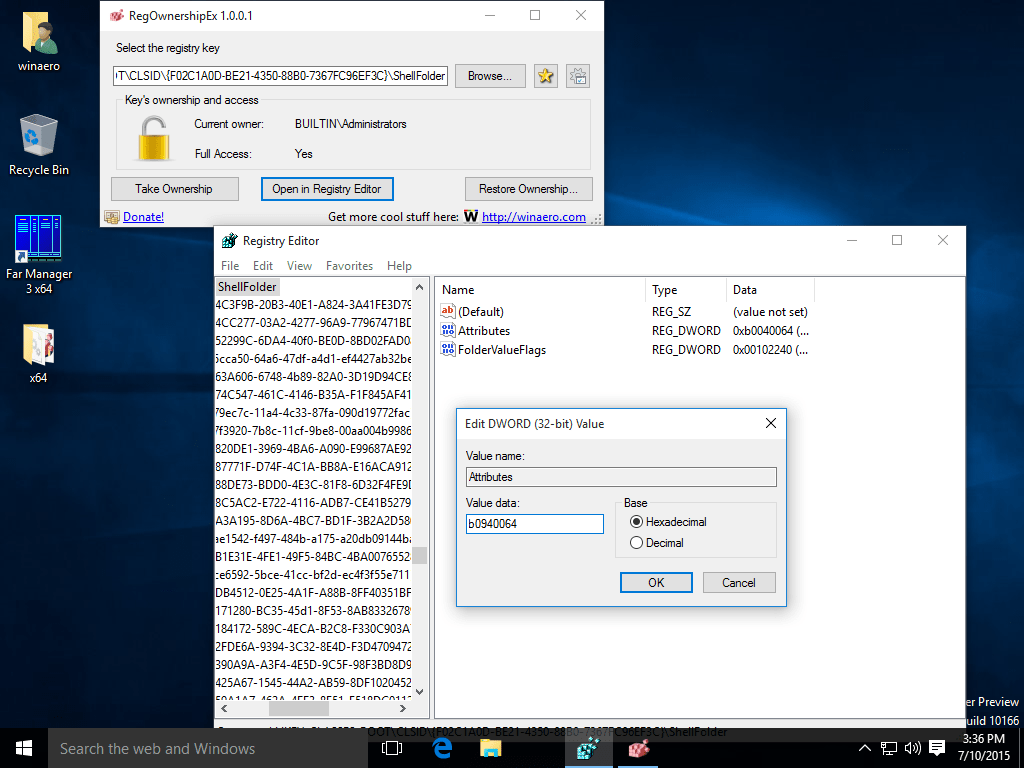 How to remove Network icon from Windows 10 File Explorer