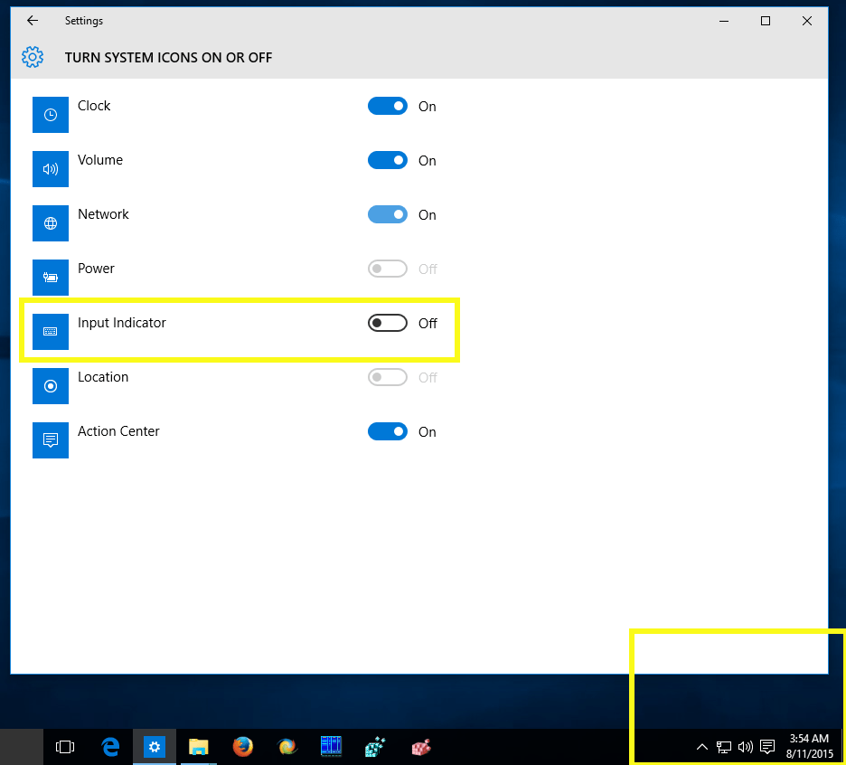 How to remove and hide the language indicator icon in Windows 10 Winaero
