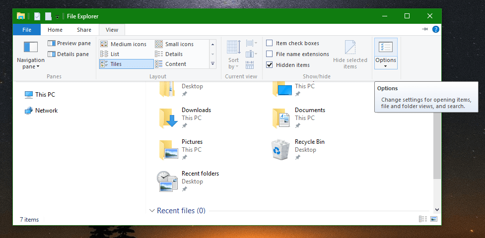 Make Explorer open Libraries instead of Quick Access in Windows 10