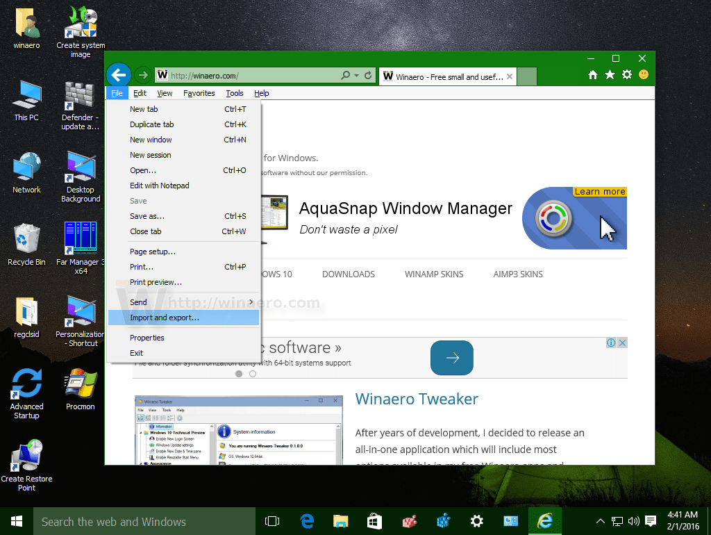 How to export Explorer bookmarks to an HTML file in Windows 10