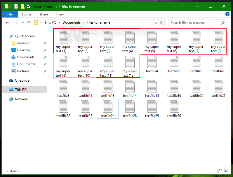 How to rename multiple files at once in Windows 10